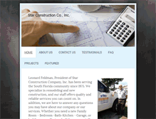 Tablet Screenshot of constructionbystar.com